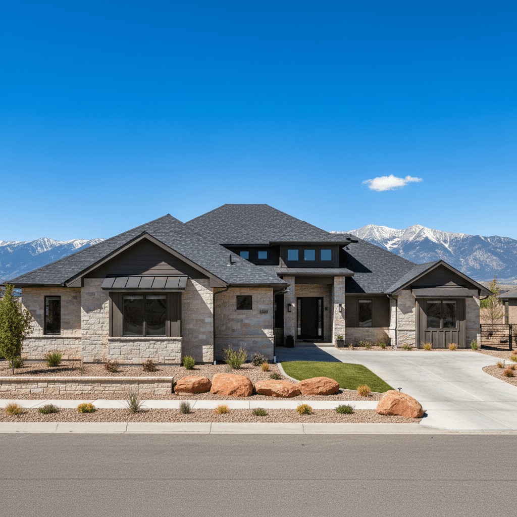 Completed home roof replacement in Utah